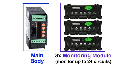 Multi-circuits Measurement up to 24 DC Circuits